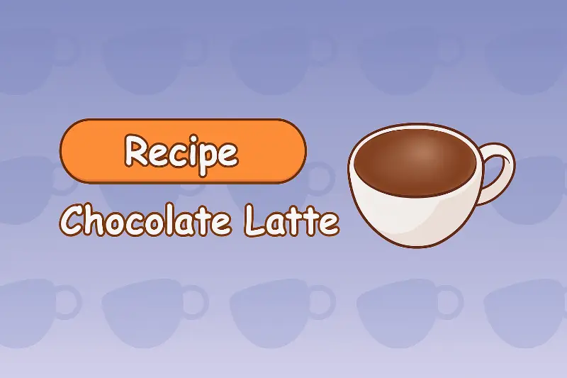 Chocolate Latte - Rich and creamy chocolate latte with perfect balance of flavors.