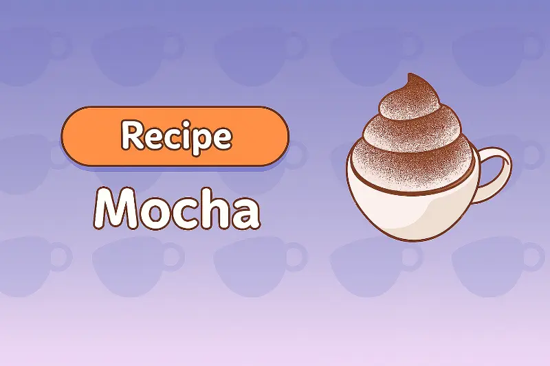 Mocha - Rich chocolate and espresso combination with creamy milk.